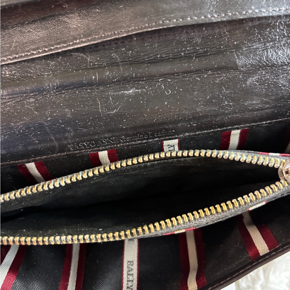 BALLY Baliro Leather Zip Around Wallet Color Multi - Picture 16 of 16